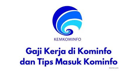 Gaji kerja di kominfo Daftar Gaji Pekerja di Sektor Teknologi, Yuk Diintip! Indonesia saat ini sedang mengembangkan information and communications technology (ICT)